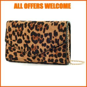 Polyester Evening Clutch with Detachable Chain Strap